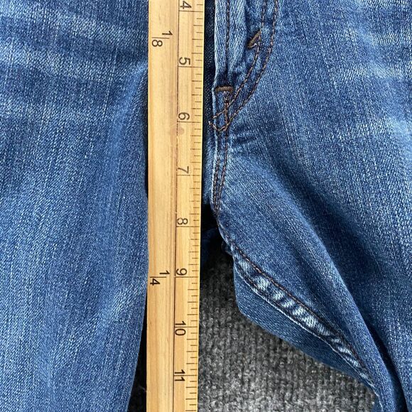 Levis 524 Jeans Womens 13 Blue Super Low Rise Denim Ladies 90s Ranch Boho Hippie - Picture 9 of 11